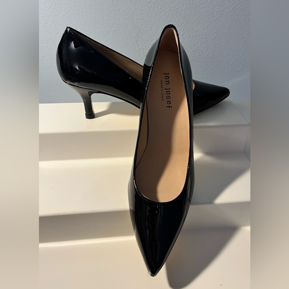 Jon Josef Black Patent Leather Shoes Never Worn!!